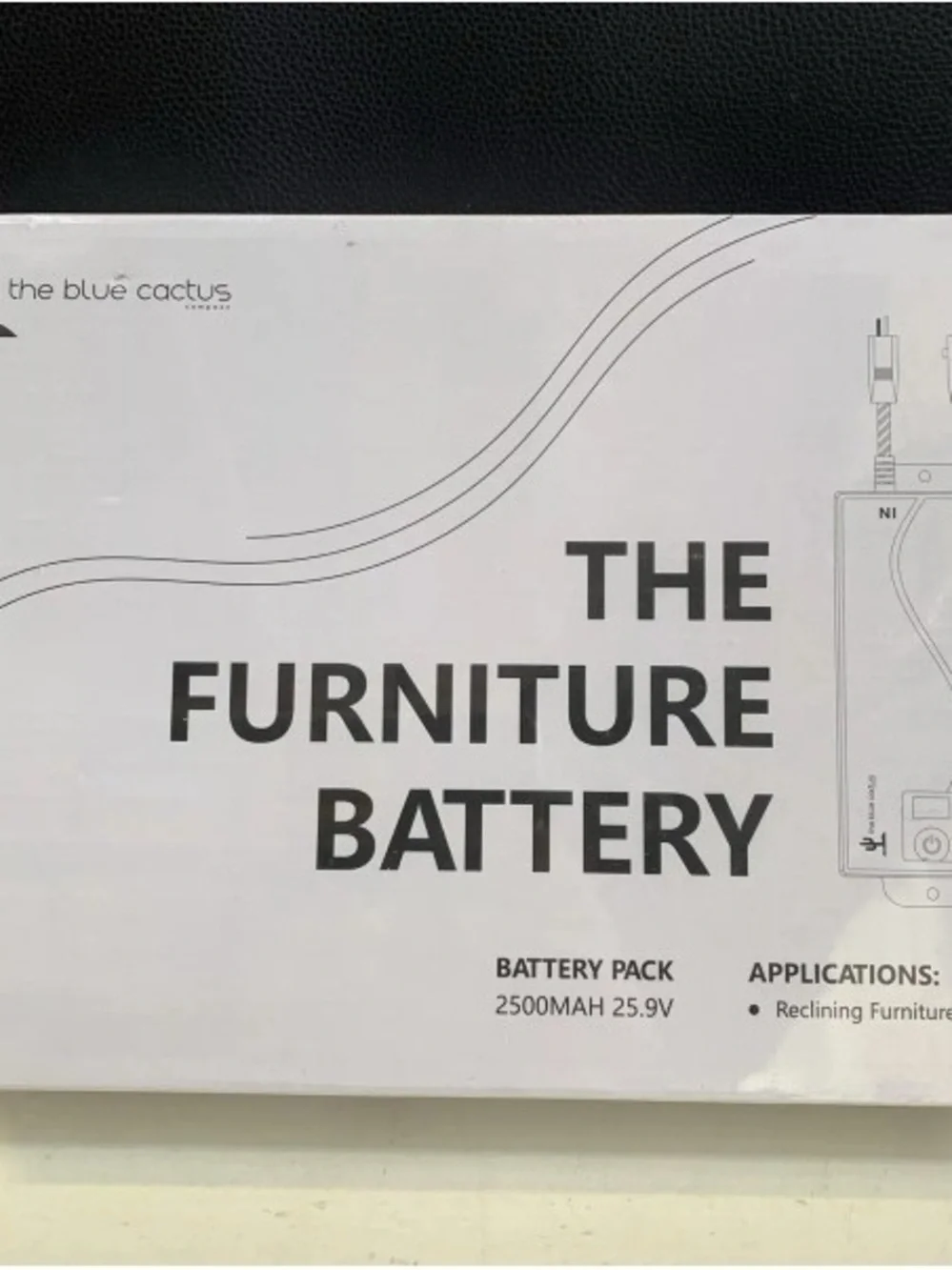 The Blue Cactus White Furniture Battery Pack - 2500mAh 25.9V